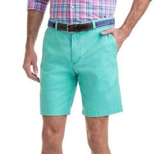 Vineyard Vines 9” Antigua Green Stretch Breaker Shorts Men’s Size 30